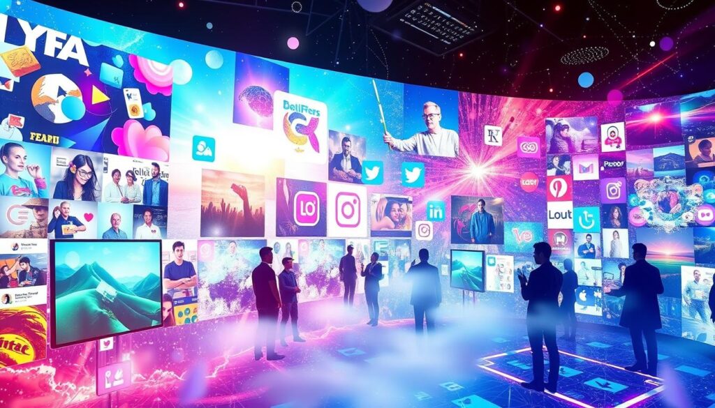 redes sociais na arte