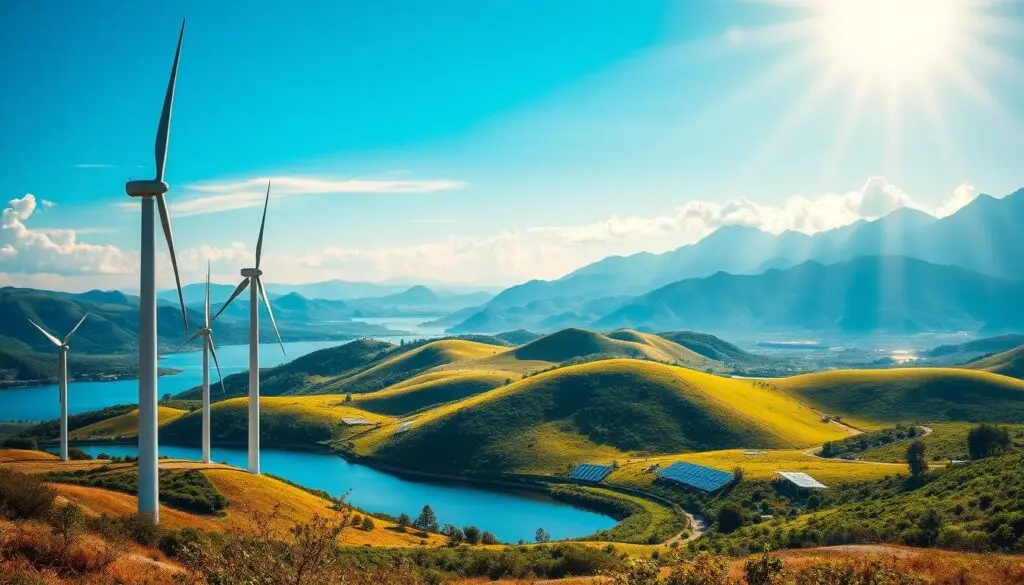 energia renovável, tecnologia limpa, sustentabilidade global